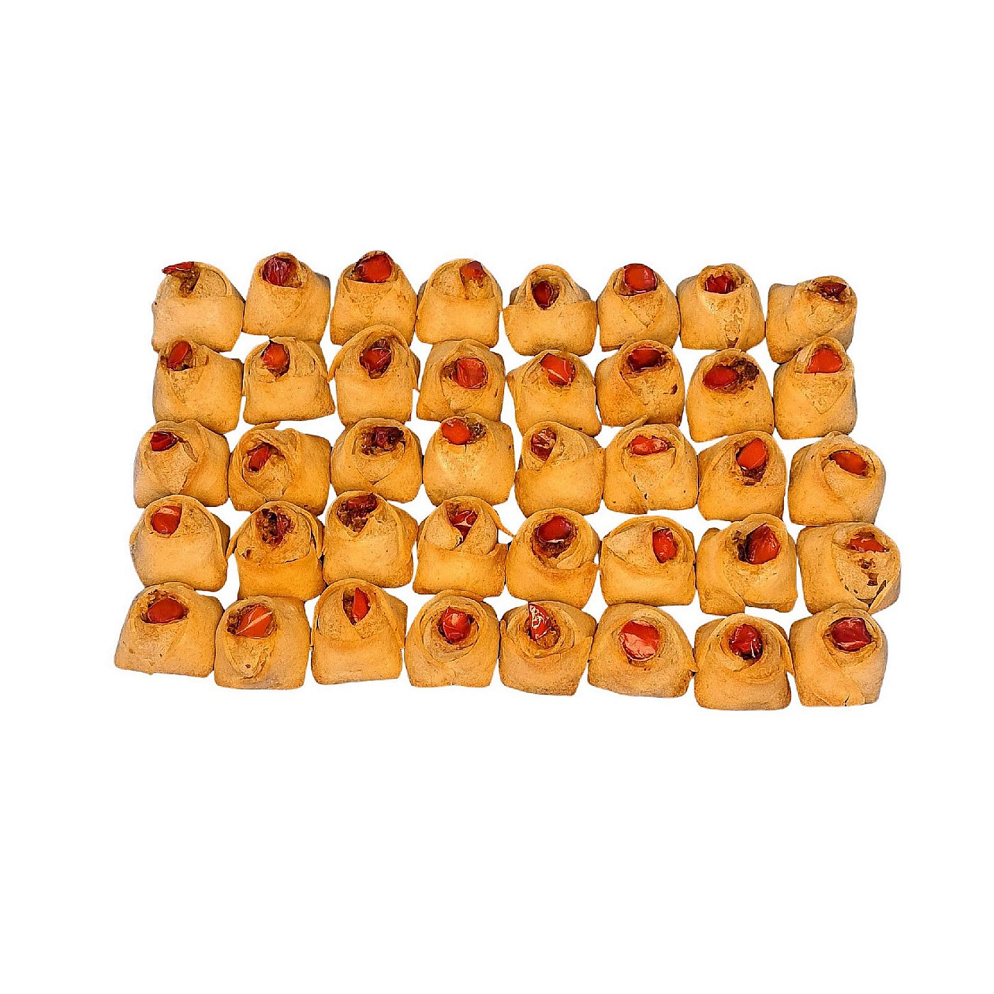 Exotisches Vulkan-Fingerfood mit Gemüse: Kokos-Frühlingszwiebeln, Shiitake, Karotte, Paprika, Spinat und Ingwer