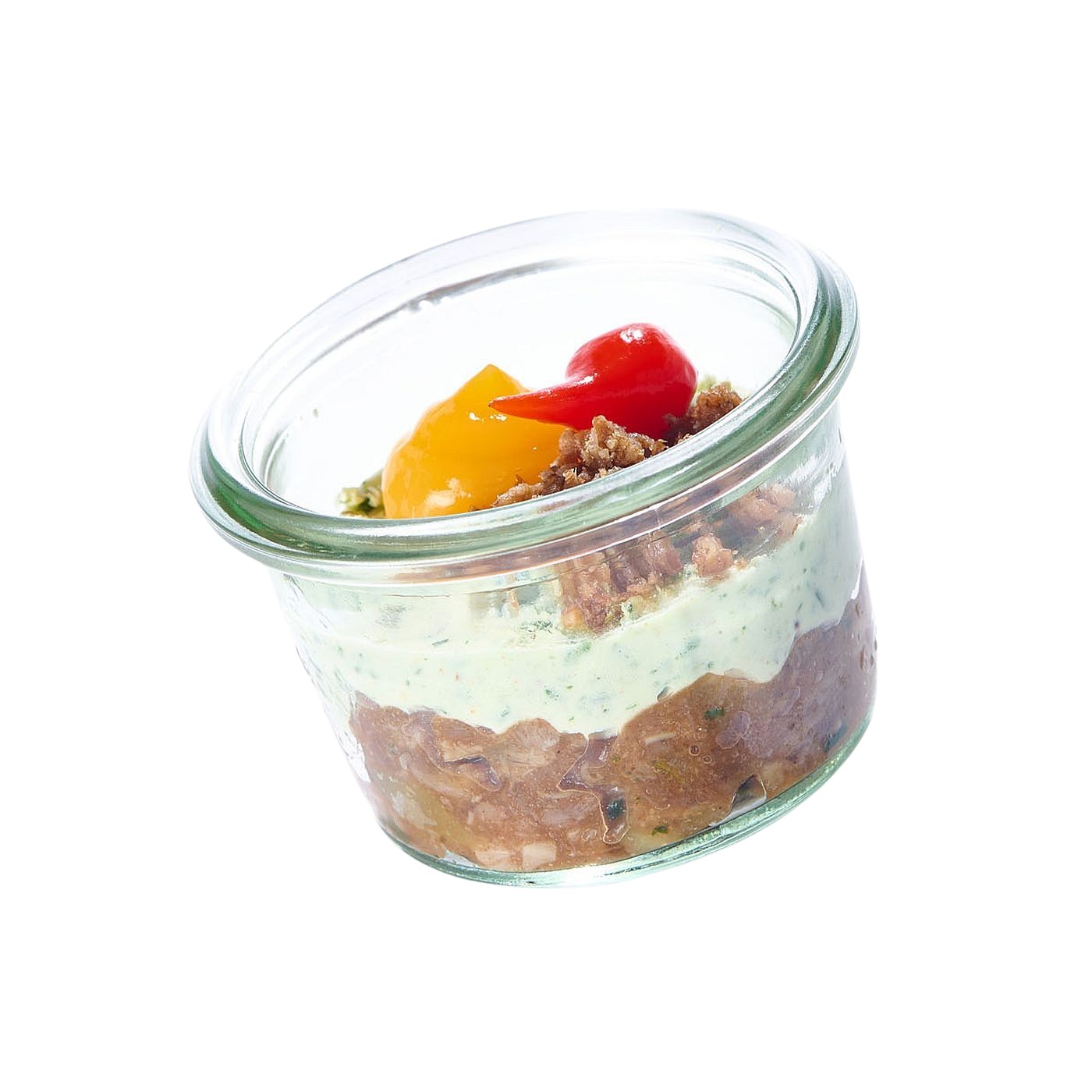 Roastbeef im Weckglas mit Schnittlauch-Creme