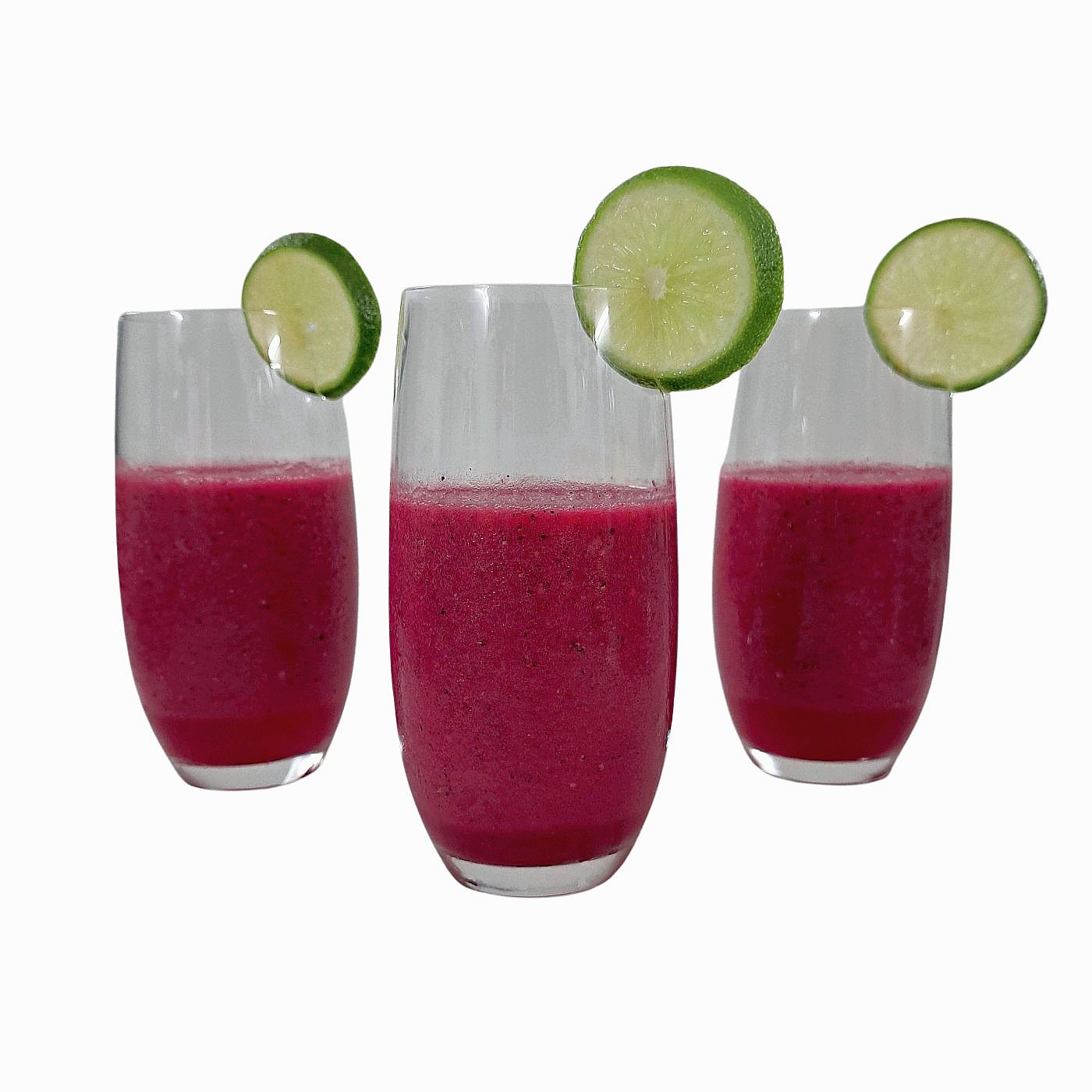 Smoothie Tropical Glow mit Drachenfrucht, Mango, Banane, Passionsfrucht und Apfel